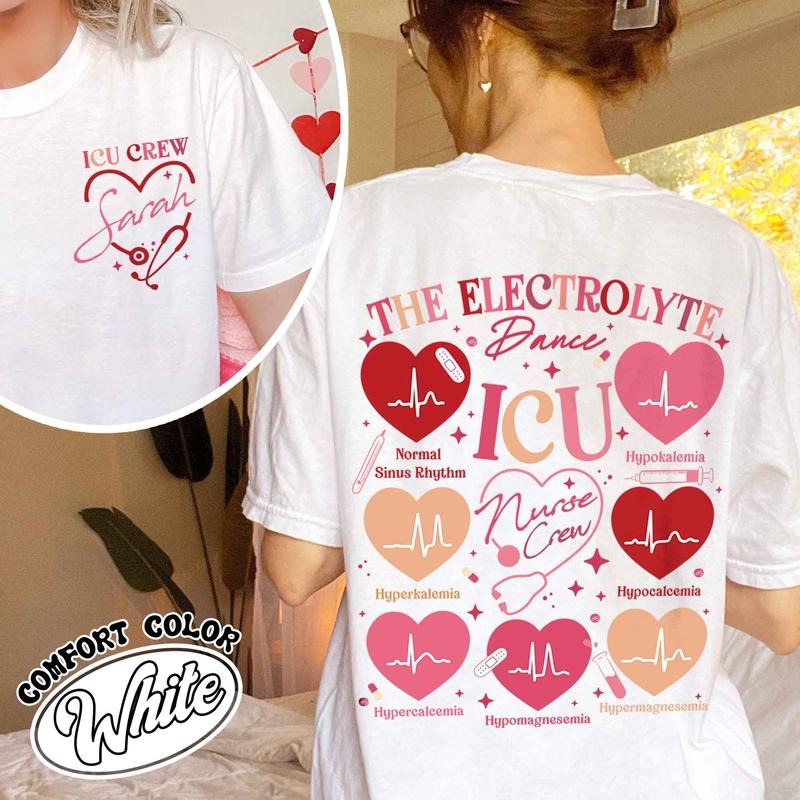 Custom Valentine Nurse Shirt, Custom ICU Nurse Shirt Valentines Day, Nurse Squad Valentine Shirt, ICU Nurse Crew, Nurse Valentines Day Shirt