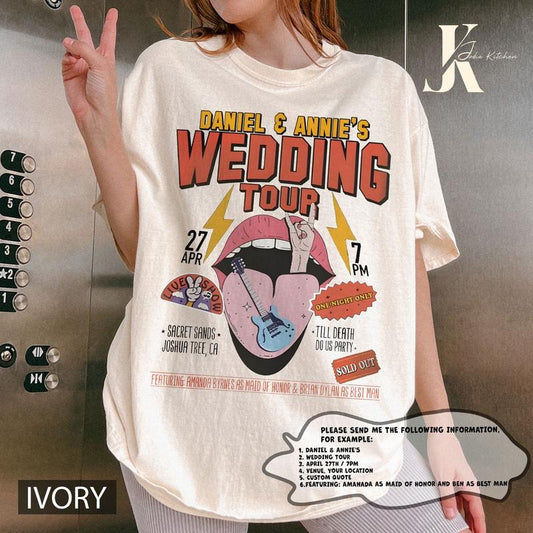 Custom Wedding Shirt, Wedding Tshirt, Toss Wedding Tour Merch Destination, Wedding Weekend Shirt, I Survived Wedding Shirt, Custom Wedding Toss