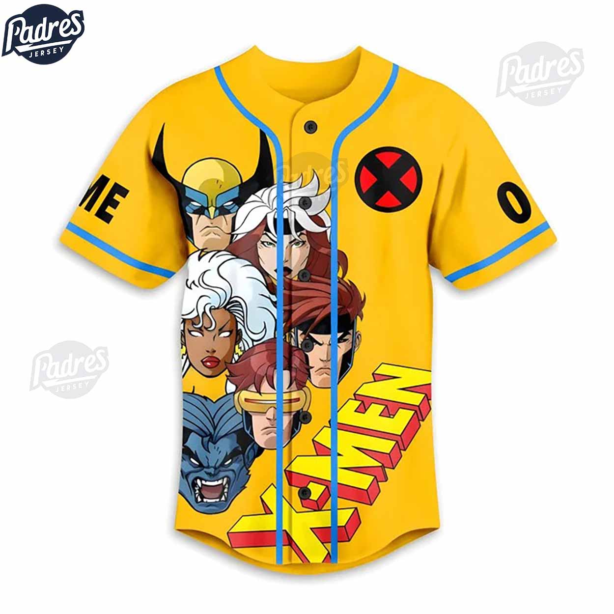 Custom X-men 97 Mutant Proud Retro Baseball Jersey - Padres Jersey Oasis: Elevate Your Baseball Style Game... (Image 2)