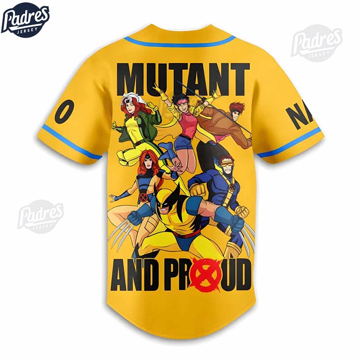 Custom X-men 97 Mutant Proud Retro Baseball Jersey - Padres Jersey Oasis: Elevate Your Baseball Style Game... (Image 3)