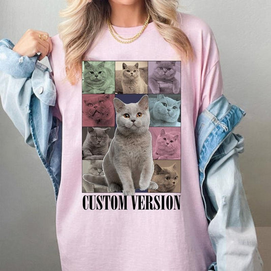 Custom Your Pet T-Shirt, Personalized Pet T-Shirt, Vintage Custom Dog Shirt, Custom Photo Shirt, Pet Photo Shirt, Ideal for Pet Lovers, HL135style{n002}2