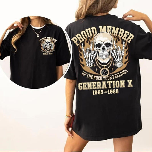 Customize Proud Gen X Shirt Raised On Hose Water And Neglect T-shirt Vintage Inspired Hoodie Funny Saying Sweatshirt Humorous Shirt  T-shirt, sweater and Hoodie