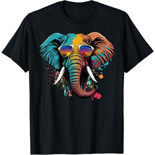 Cute Elephant Lover Animal on Elephant T-Shirt Made in USA