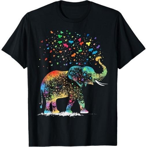 Cute Elephant Lover Animal on Elephant T-Shirt Made in USAstyle{n002}2