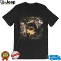 Cute Fluffy Kitten Sleeping in Christmas Lights Cozy Festive T Shirt