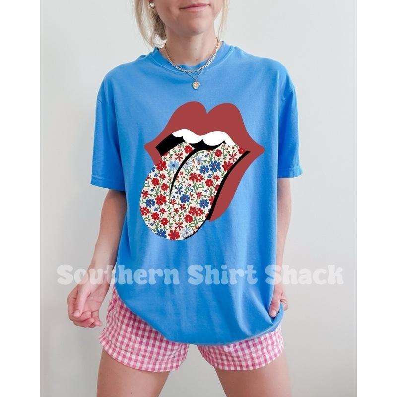 Cute Fourth Of July Tongue  t shirt  | Royal Caribbean  comfort colors t shirt | 4th of July T shirt