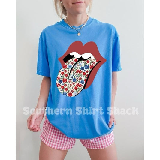 Cute Fourth Of July Tongue  t shirt  | Royal Caribbean  comfort colors t shirt | 4th of July T shirt