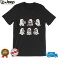 Cute Ghost Reader Aesthetic Spooky Library Bookworm Halloween Comfort Colors T Shirt