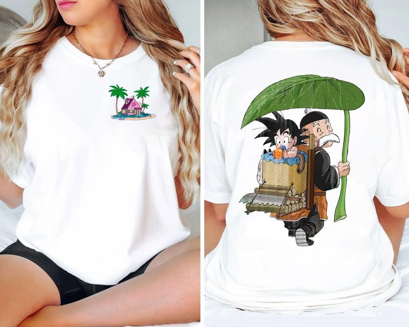 Cute Goku and Grandpa Gohan t-shirt featuring a charming Dragon Ball design Sweatshirt, Hoodie, Comfort Colors