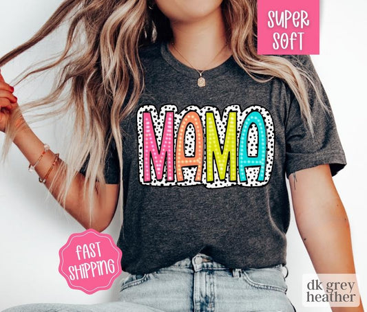 Cute Mama Shirt, Mother's Day Gift, Mama Crewneck, Oversized Shirt, Gift for Mom, Mom Shirt Comfort Cotton