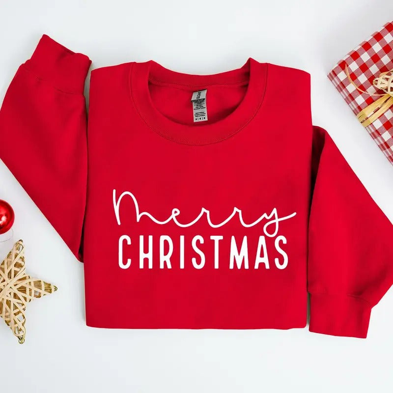 Cute Merry Christmas Sweatshirt, Hoodie, Tshirt, Christmas 2024 Gifts
