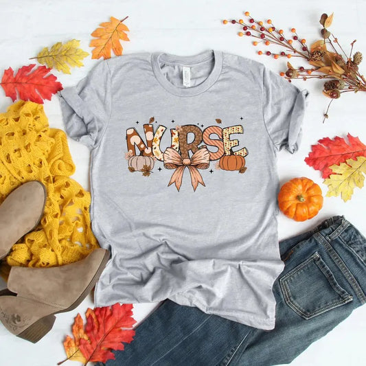 Cute Nurse Fall T-shirt, Registered Nurse Shirt, School Nurse Tee, Gift for Nurse Sweatshirt, Hoodie, Comfort Colors