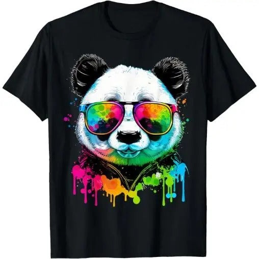Cute Panda Lover Animal on Panda T-Shirt Made in USA