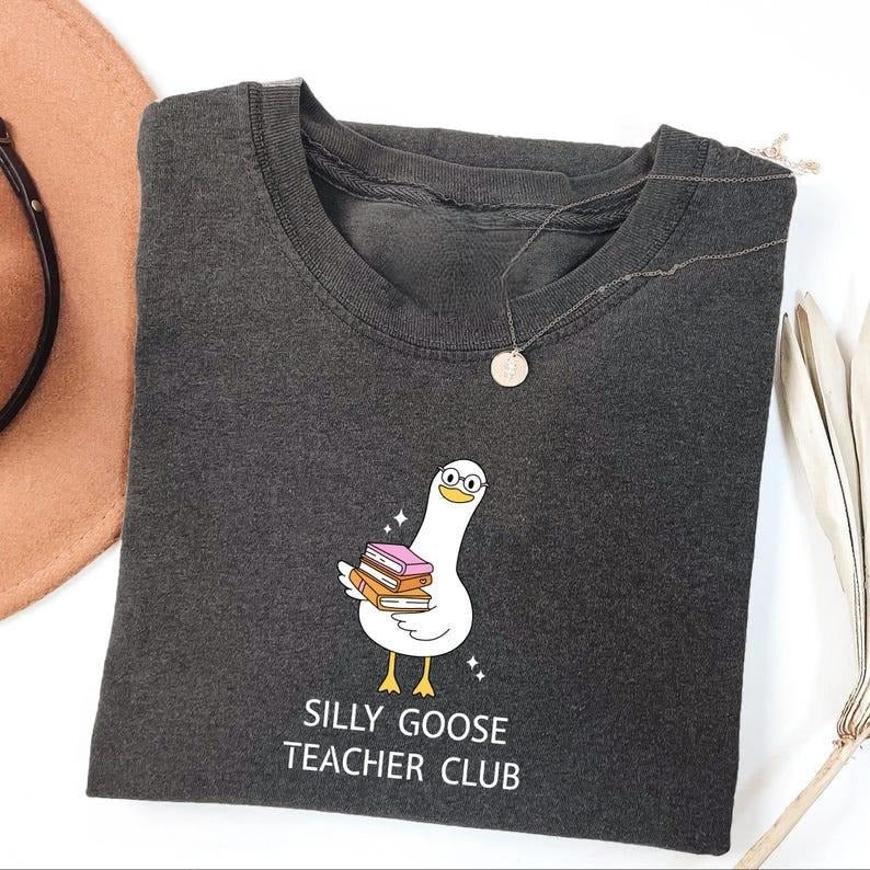 Cute Teacher Tshirt, Silly Goose Shirt, Back to School T-Shirt, Elementary School Teacher Funny Gift, Silly Goose Teacher Club