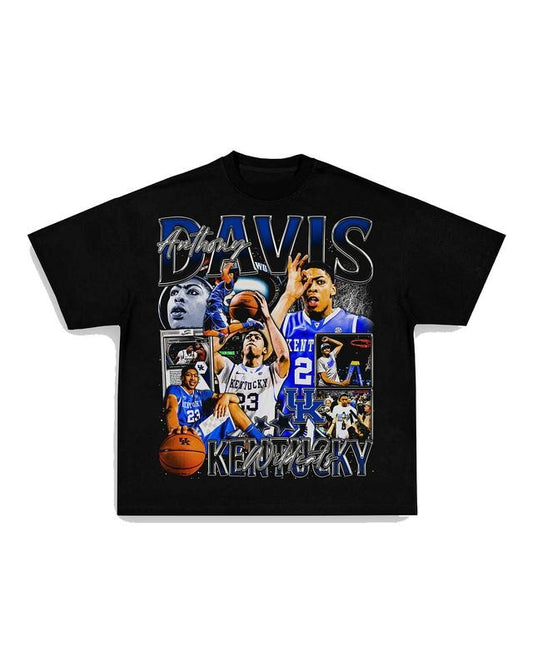 DAVIS - KENTUCKY TEE Print Short Sleeve T-Shirt Menswear Top Basketball Man Streetwear Tshirt Tropical Shortsleeve Crewneck halloween t-shirt