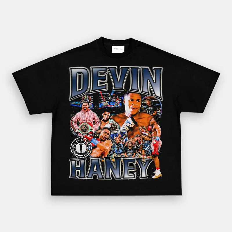 DEVIN HANEY TEE Boxing T-shirt, Boxer Tee, Sports Shirt, Athletic Tee, Fitness Gift, Workout T-shirt Crewneck Clothing Cotton Menswear