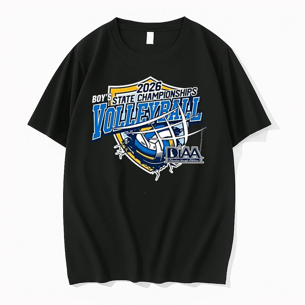 Diaa Boys Volleyball State Champions 2026 Mens Black Tees Front Tshirts Sweater
