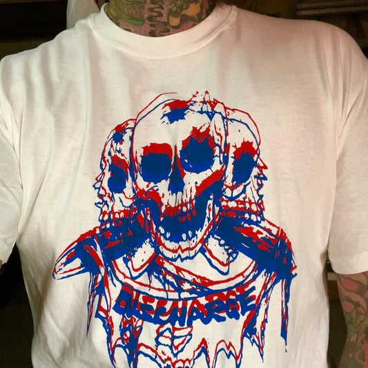 DISCHARGE SKULLS punk shirt by aDDICTED tO cHAOS seditionaries UK82 Menswear Top