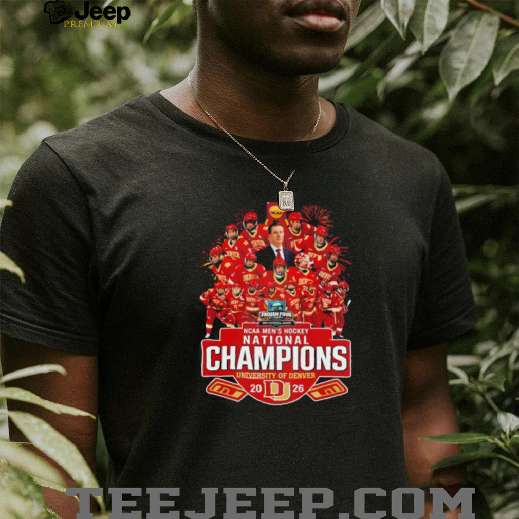 DU Pioneers Men’s Hockey 2024 National Champions Team Roster T Shirt