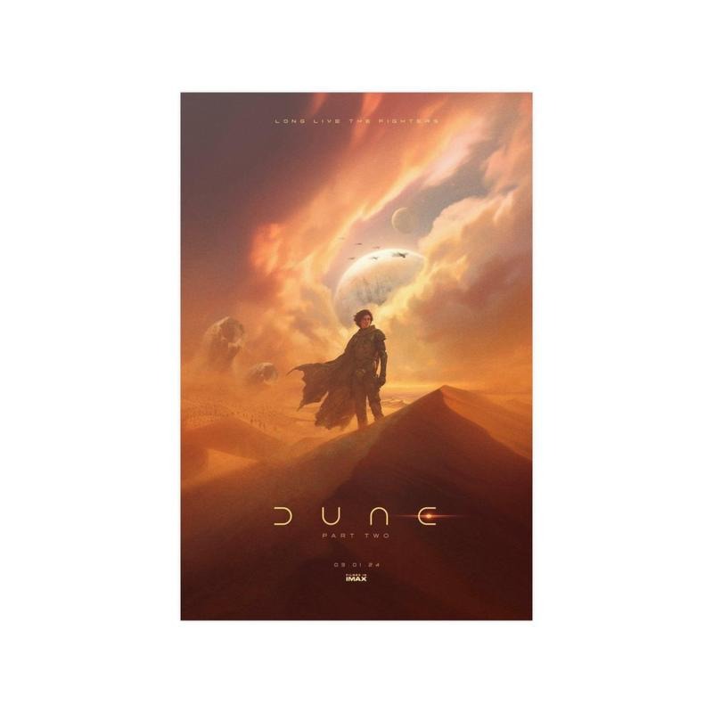 DUNE: PART 2 movie poster, Dune, movie poster, Timothee Chalamet, Zendaya, wall decor, office decor