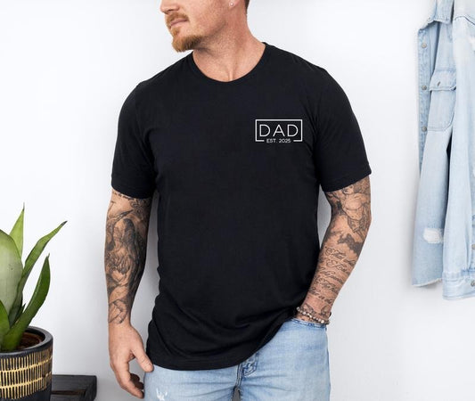 Dad Est. 2025 Shirt, Logo Father 2025 Loading New Dad 2025 T-Shirt, Father's Day Gift Shirt