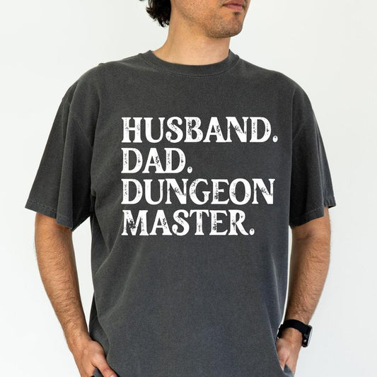 Dad Husband Dungeon Master Shirt, Dnd Dad Gift, Funny Gamer Dad Tee, Dungeon Master Shirt, Gift For Father, Fathers Day Gift, Dnd Dad Shirt