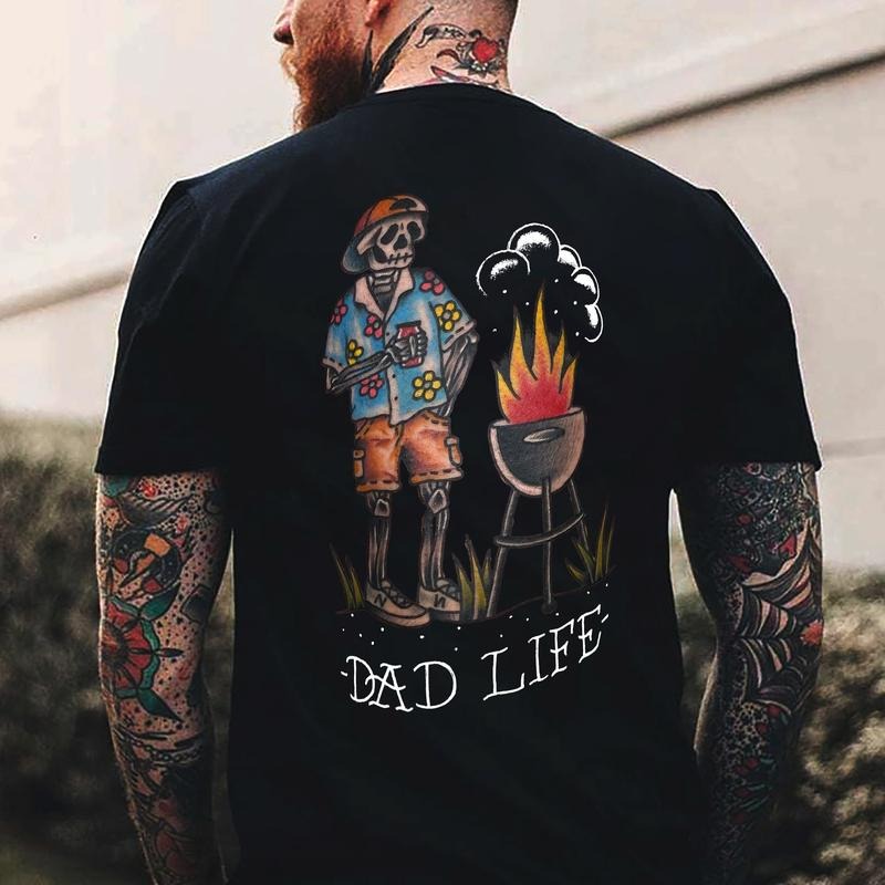 Dad Life Printed Men's T-shirt - Naughty Clothes Men