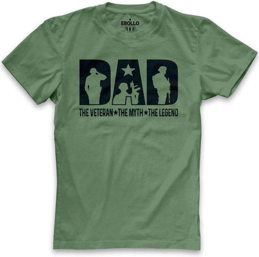 Dad Shirt | Dad The Veteran The Myth The Legend, Hunting Tshirt, Fathers Day Gift, Funny Shirt Men, Gift for Veteran,...