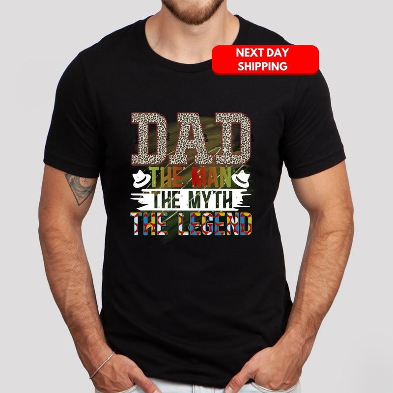 Dad The Man The Myth The Legend T-Shirt, Vintage Father's Day Gift Shirt, Father Day Shirt 2024, Gift for Dad Husband,...