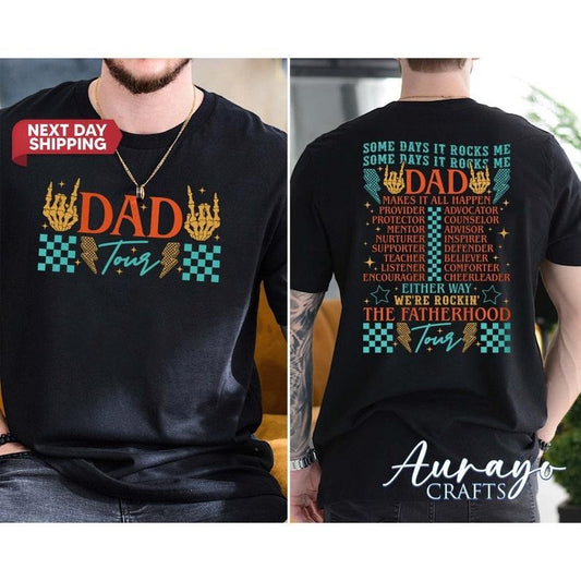 Dad Tour Shirt, Gift For Dad, Fatherhood Shirt, Father's Day Shirt, Gift For Father, Some Days I Rock It Shirt, Dad Gift, Dad Rock Tour