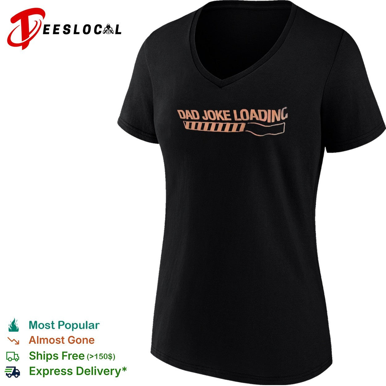 Dad joke loading progress bar shirt
