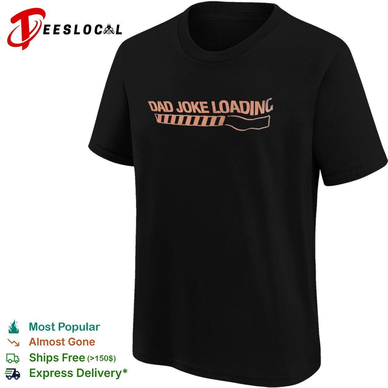 Dad joke loading progress bar shirt