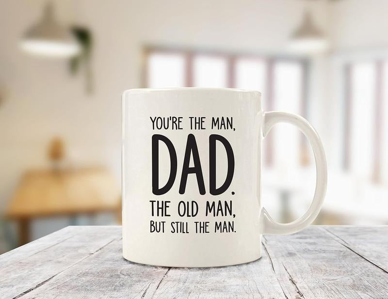 Dad, The Man The Old Man Funny Coffee Mug - Gifts for Dad, Men - Best Dad Gifts from Daughter, Son, Kids, Wife