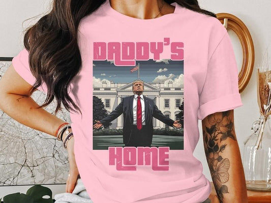 Daddy's Home Shirt, Trump Pink Daddy's Home T-Shirt, Funny Trump Shirt, Republican Gifts  sweater