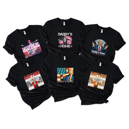 Daddy's Home Trump Shirt, Trump Tshirt, Funny Pink Trump Shirt, Trump Group Shirt, Christmas Trump Shirt, Trump Personlized Shirt
