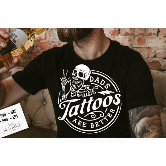 Dads with tattoos are better t-shirt, Father's Day shirt, Funny Dad  T-shirt, sweater and Hoodie