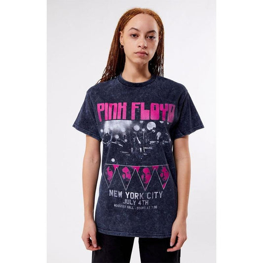 Daisy Street Women's Pink Floyd Snow Wash T-Shirt
