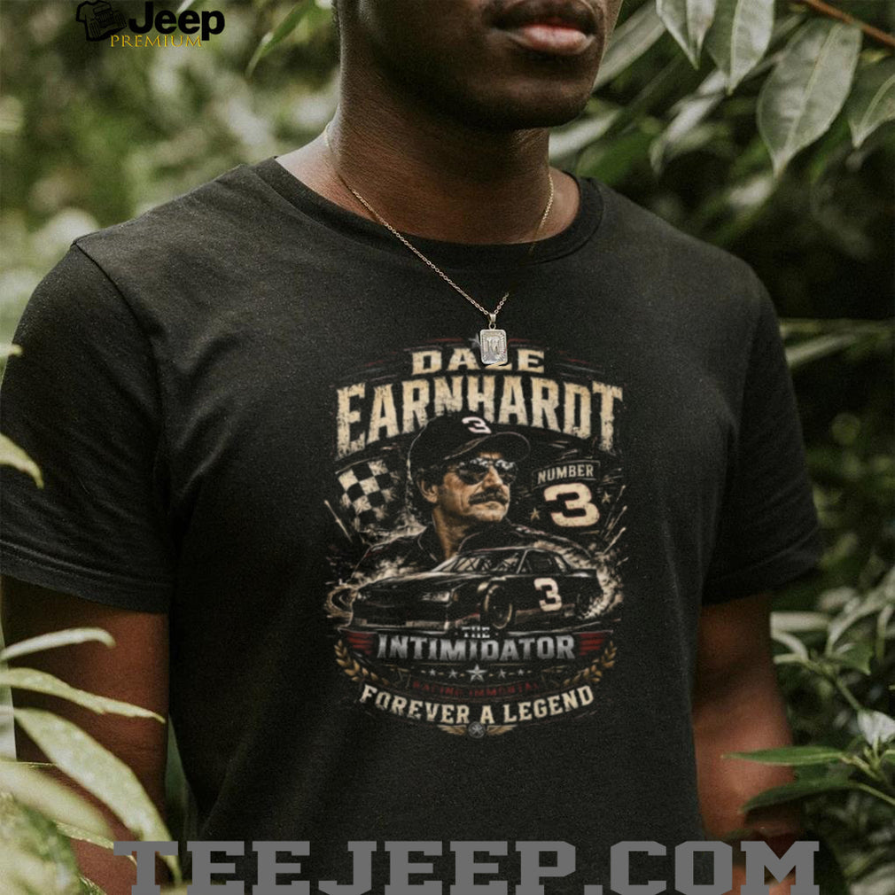 Dale Earnhardt Number 3 The Intimidator Legend Racing T Shirt
