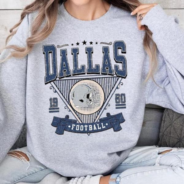 Dallas American Football Team Est 1960 Shirt, Fan Football Shirt Unisex Sweatshirt Youth Sweatshirt