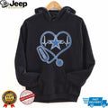 Dallas Cowboys Heart Stethoscope Nursing Life Football T Shirt