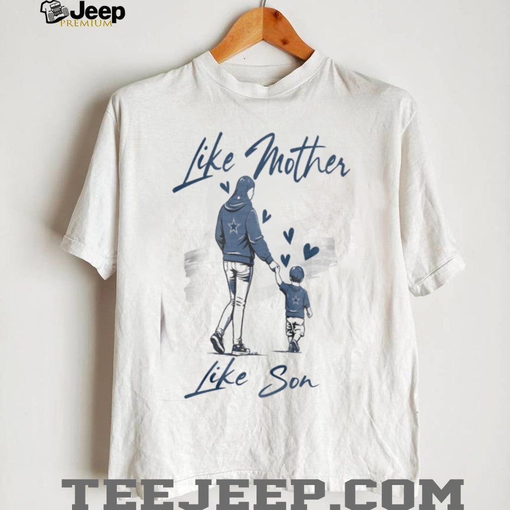 Dallas Cowboys Mom Life T Shirt, Mother and Son Cowboys Game Day Apparel