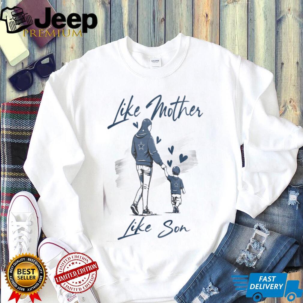 Dallas Cowboys Mom Life T Shirt, Mother and Son Cowboys Game Day Apparel