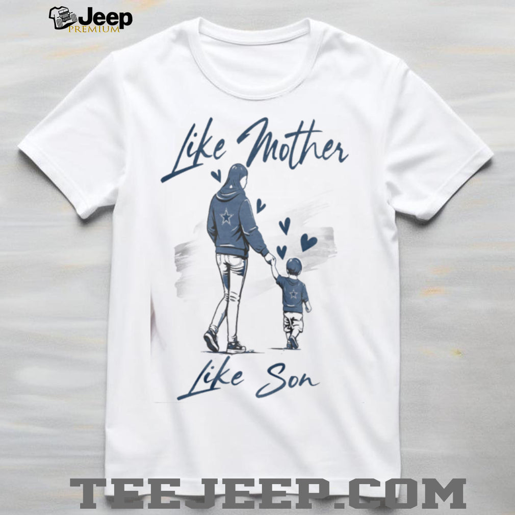 Dallas Cowboys Mom Life T Shirt, Mother and Son Cowboys Game Day Apparel