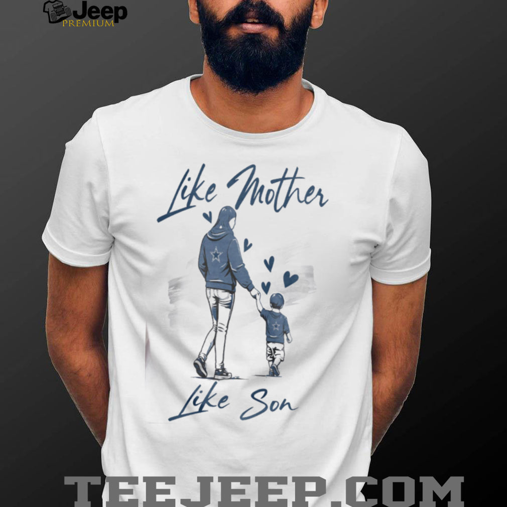 Dallas Cowboys Mom Life T Shirt, Mother and Son Cowboys Game Day Apparel
