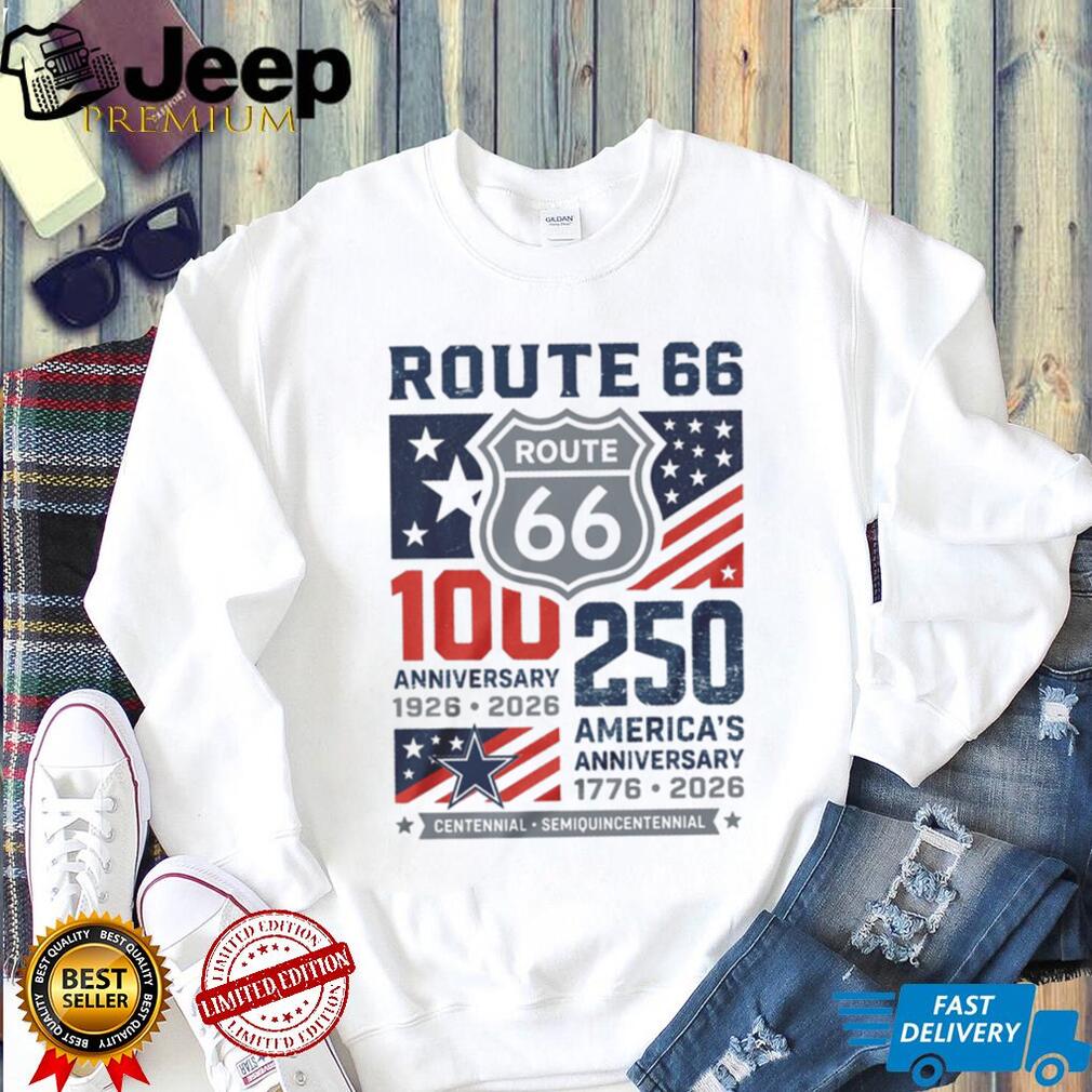 Dallas Cowboys Route 66 100th Anniversary T Shirt America 250th Semiquincentennial