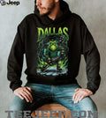 Dallas Hockey Alien Monster Mascot Ice Skating Graphic T Shirt