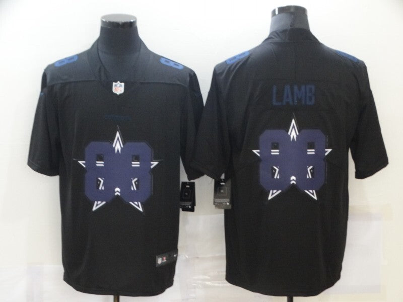 Dallas Cowboys #88 CeeDee Lamb Black Shadow 881