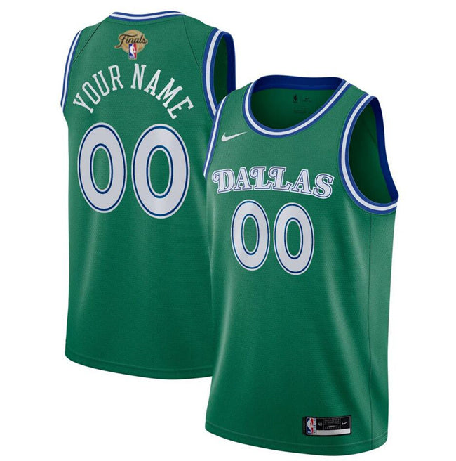 Dallas Mavericks Actve Player Custom Green 2024 Finals Classic Edition Stitched