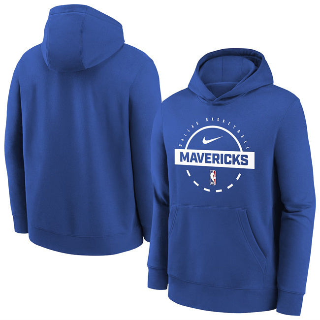 Dallas Mavericks Royal 2025 26 Practice Club Pullover Hoodie