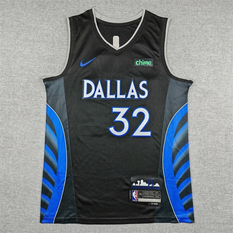 Dallas Mavericks #32 Cooper Flagg 26 Mavericks 32 Black City Edition Style 2